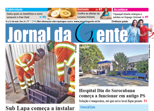Jornal da Gente – Edição 1214 – 16 a 22 de maio de 2025