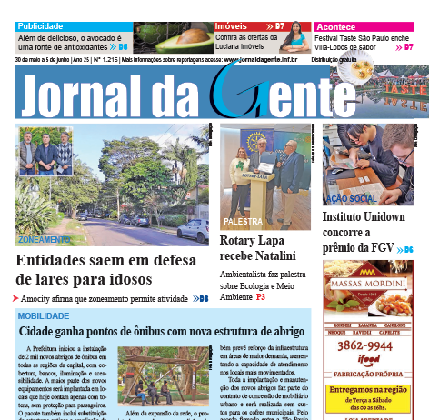 Jornal da Gente – Edição 1216 –  30 de maio a 5 de junho de 2026