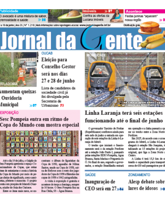 Jornal da Gente – Edição 1218 – 13 a 19 de junho de 2026