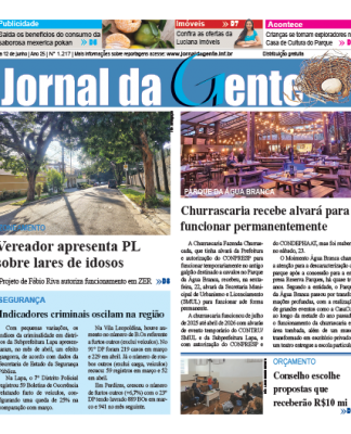 Jornal da Gente – Edição 1217 – 6 a 12 de junho de 2026