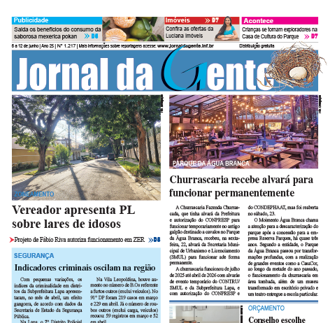 Jornal da Gente – Edição 1217 – 6 a 12 de junho de 2026