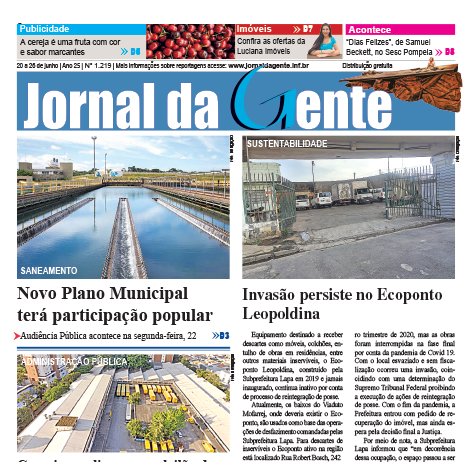 Jornal da Gente – Edição 1219 – 20 a 26 de junho de 2026