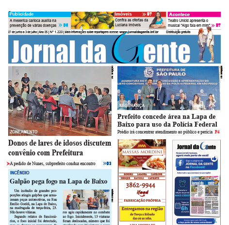 Jornal da Gente – Edição 1220 – 27 de junho a 3 de julho de 2026