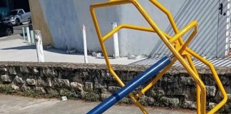 Playground da Praça São Crispim é alvo de vandalismo constante