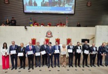 Lapeanos recebem a Medalha da Constituição na ALESP