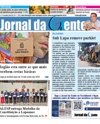 Jornal da Gente – Edição 1222 – 11 a 17 de julho de 2026