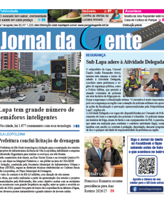 Jornal da Gente – Edição 1225 – 1 a 7 de agosto de 2026