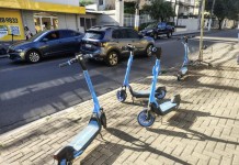 Patinetes elétricos de aluguel “invadem” Lapa e região