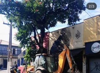 Sub Lapa remove parklet na Rua Nanuque