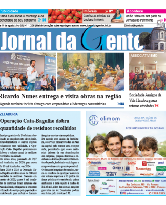 Jornal da Gente – Edição 1226 – 8 a 14 de agosto de 2026