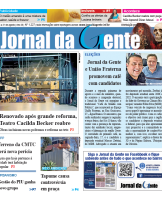 Jornal da Gente – Edição 1227 – 15 a 21 de agosto de 2026