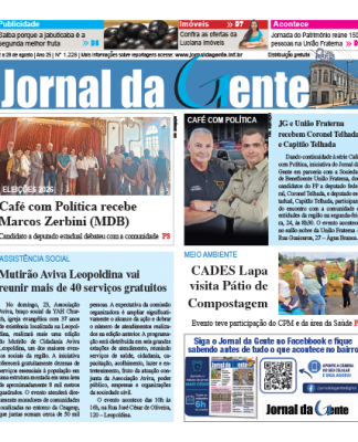 Jornal da Gente – Edição 1228 – 22 a 28 de agosto de 2026