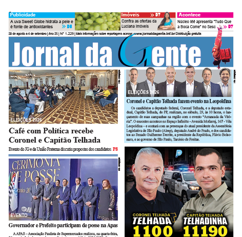 Jornal da Gente – Edição 1229 – 29 de agosto a 4 de setembro de 2026
