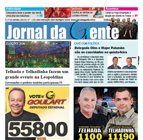 Jornal da Gente – Edição 1230 – 5 a 11 de setembro de 2026