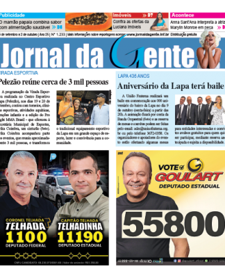 Jornal da Gente – Edição 1233 – 26 de setembro a 2 de outubro de 2026