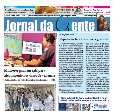 Jornal da Gente – Edição 1237 – 24 a 30 de outubro de 2026