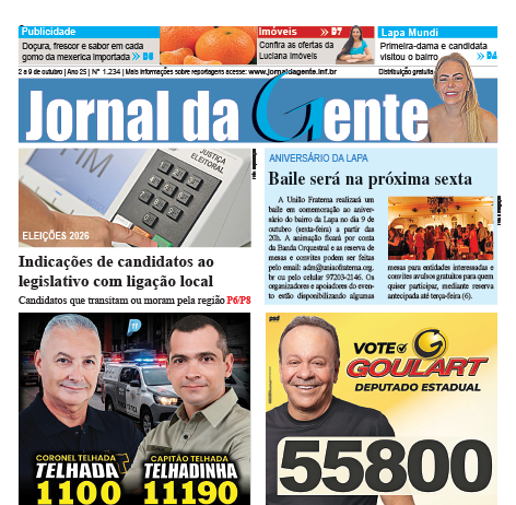 Jornal da Gente – Edição 1234 – 2 a 9 de outubro de 2026