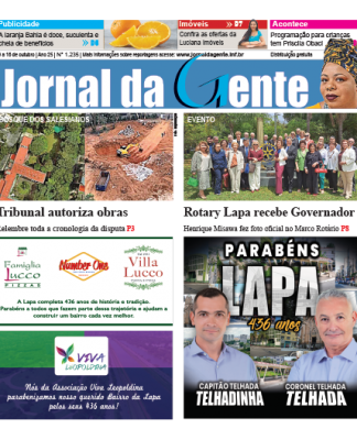 Jornal da Gente – Edição 1235 – 10 a 16 de outubro de 2026